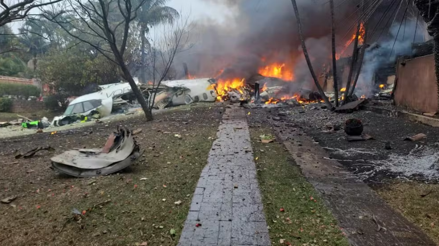Imagem de compartilhamento para o artigo Morrem todas as 62 pessoas a bordo de avião que caiu no interior de SP (vídeo) da MS Todo dia